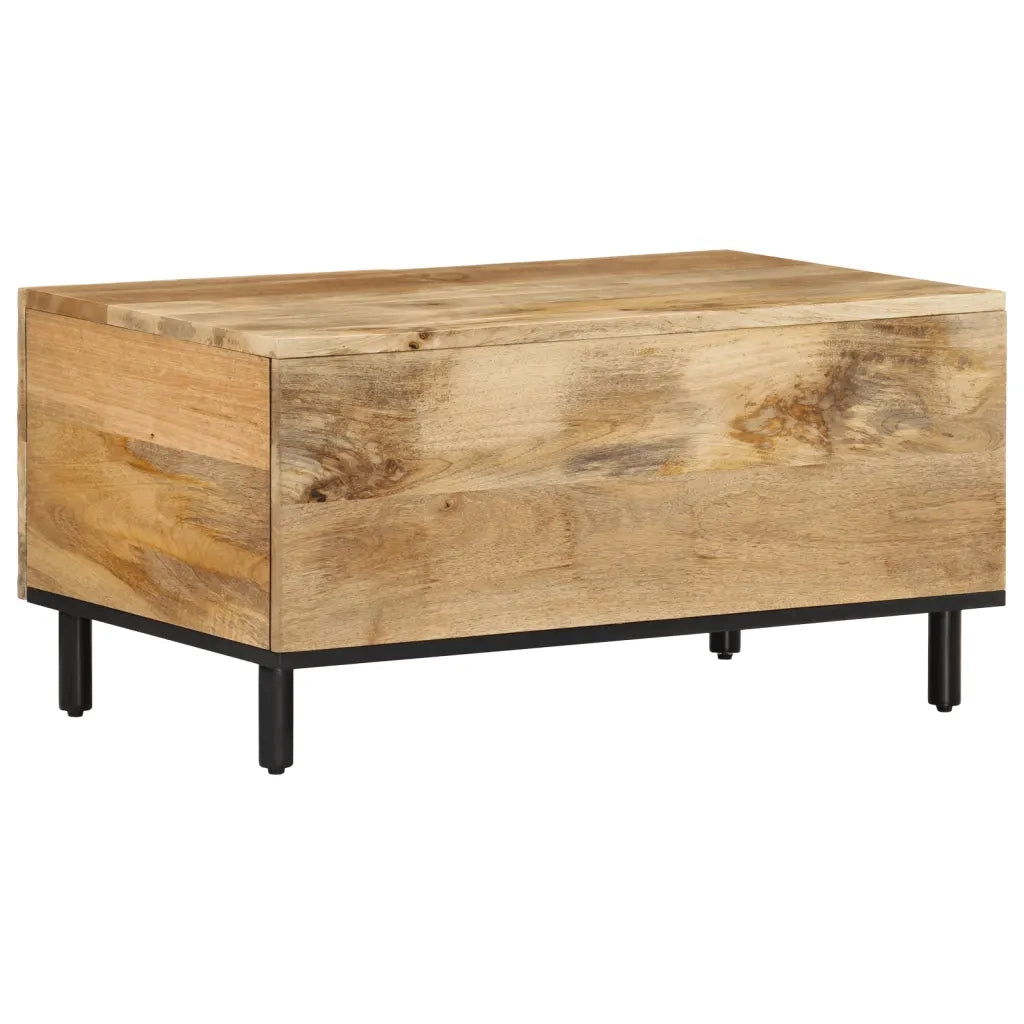 Tavolino da Salotto-Tavolino da soggiorno-Tavolo 80x50x40 cm Legno Massello di Mango 565945