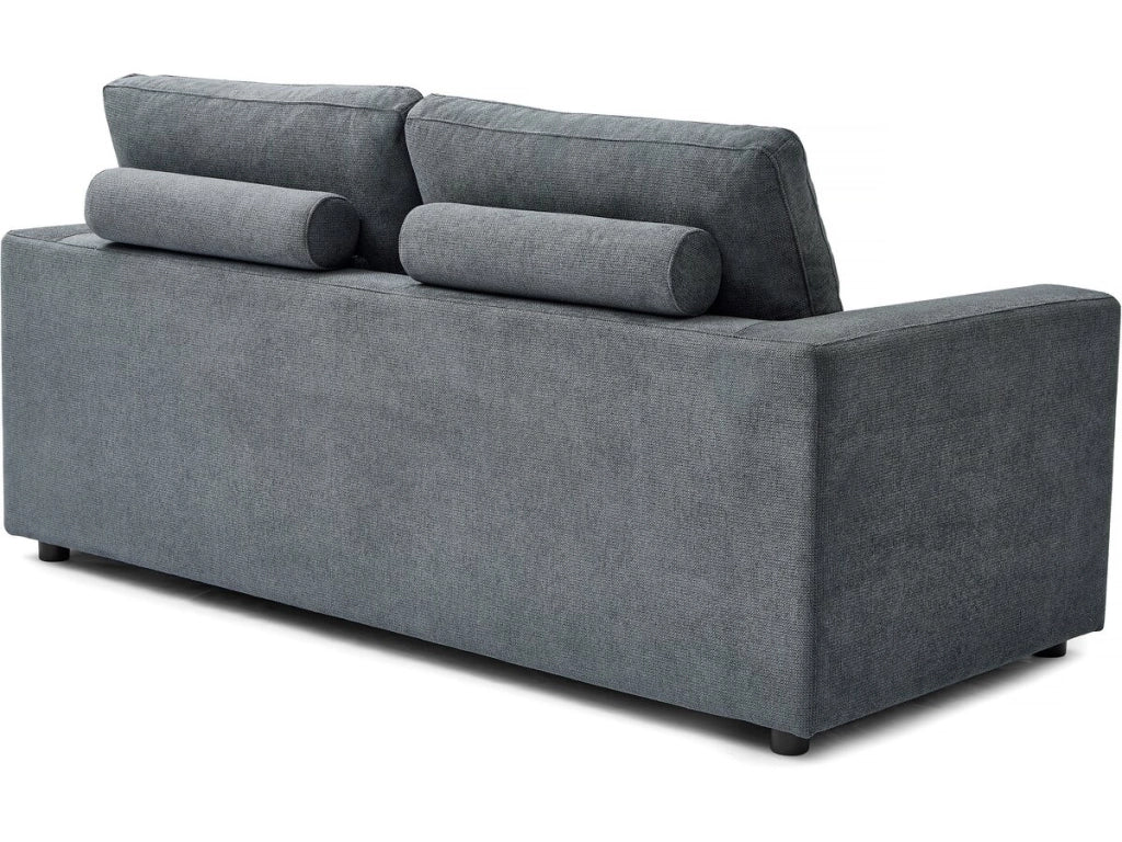 Divano letto "Elena" Express in tessuto - 3 posti - 140 cm - Grigio