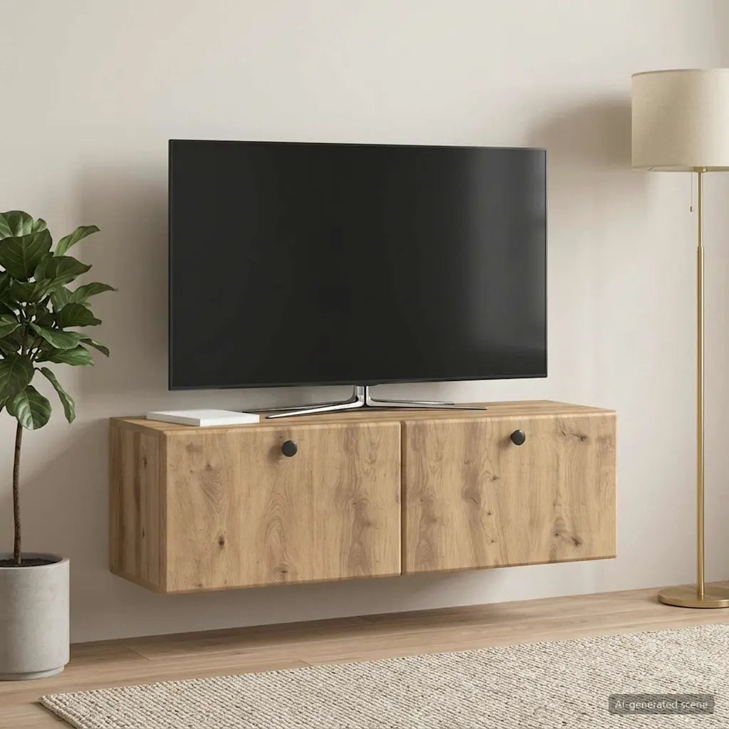 Mobile Porta TV da Muro 98 x 31 x 30 cm Rovere Artigianale 899244