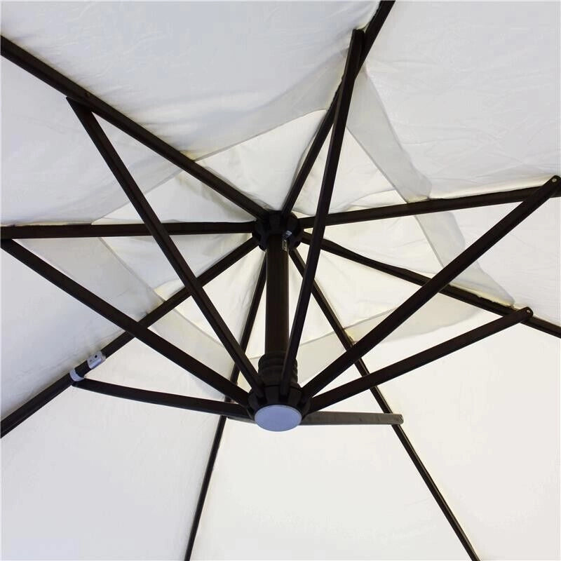 OMBRELLONE VENERE CON PALO LATERALE 3 X 3 MT IN COLORE BEIGE