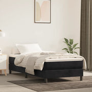Struttura Letto a Rete a Molle Nero 90x200 cm in Velluto 3120750