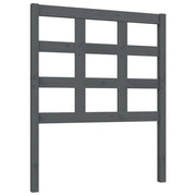Testiera | Testata Letto Grigia 80,5x4x100 cm in Legno Massello di Pino