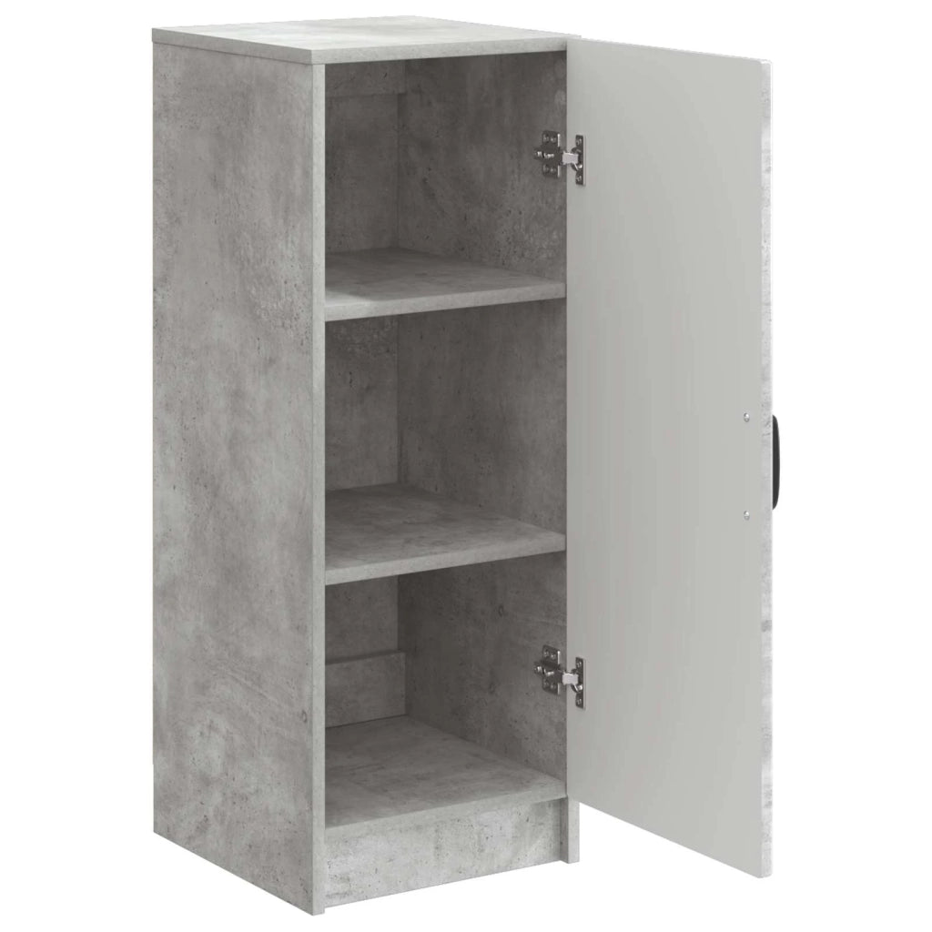 Credenza | Madia | Buffet da pranzo | Armadio da pranzo Grigio Cemento 33 x 34,5 x 87 cm Legno ingegnerizzato
