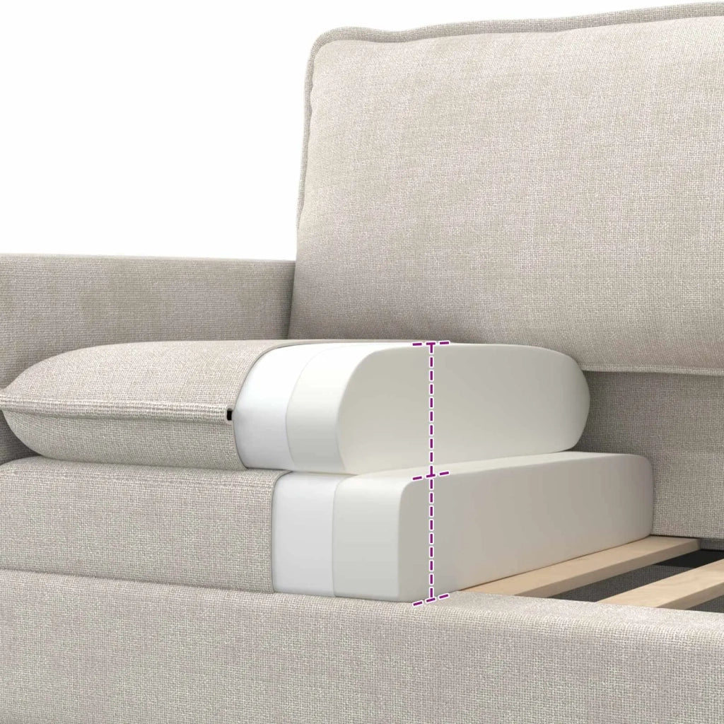 Divano Crema 156 x 81 x 87,5 cm Poliestere
