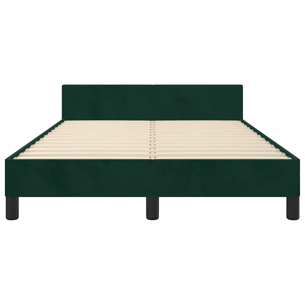 Giroletto senza Materasso Verde Scuro 120x190 cm Velluto