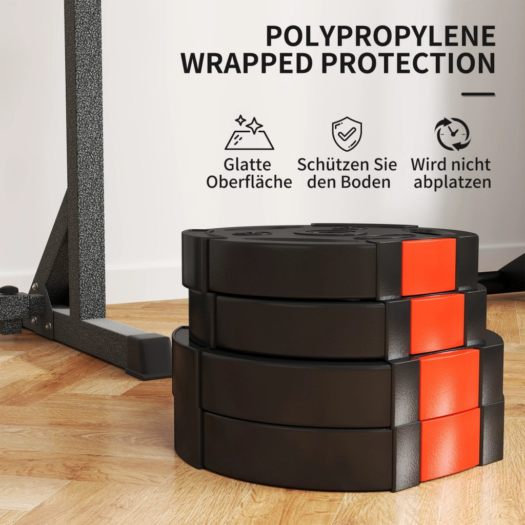 Set pesi 4 dischi ¨C zephmum ¨C 2x10 kg e 2x5 kg, nero