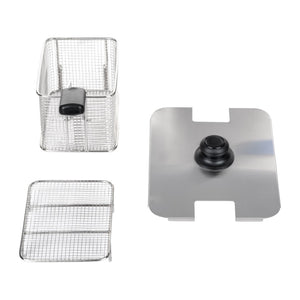 Friggitrice in acciaio inox 1 vasca 8 litri vasca estraibile professionale termostato EGO 3614006