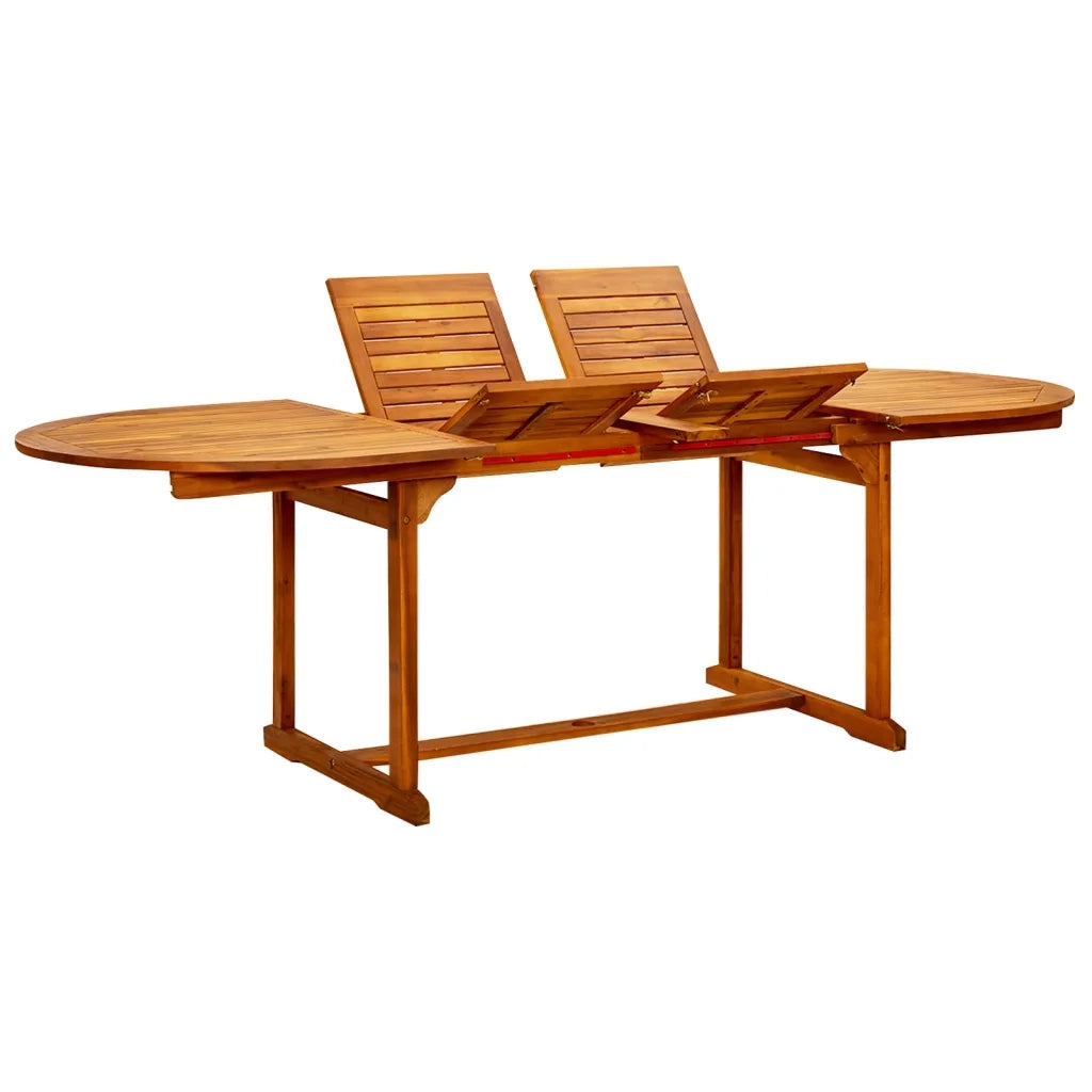 Tavolo da Pranzo per Esterni (160-240)x100x75cm Massello Acacia cod mxl 34504