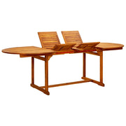 Tavolo da Pranzo per Esterni (160-240)x100x75cm Massello Acacia cod mxl 34504