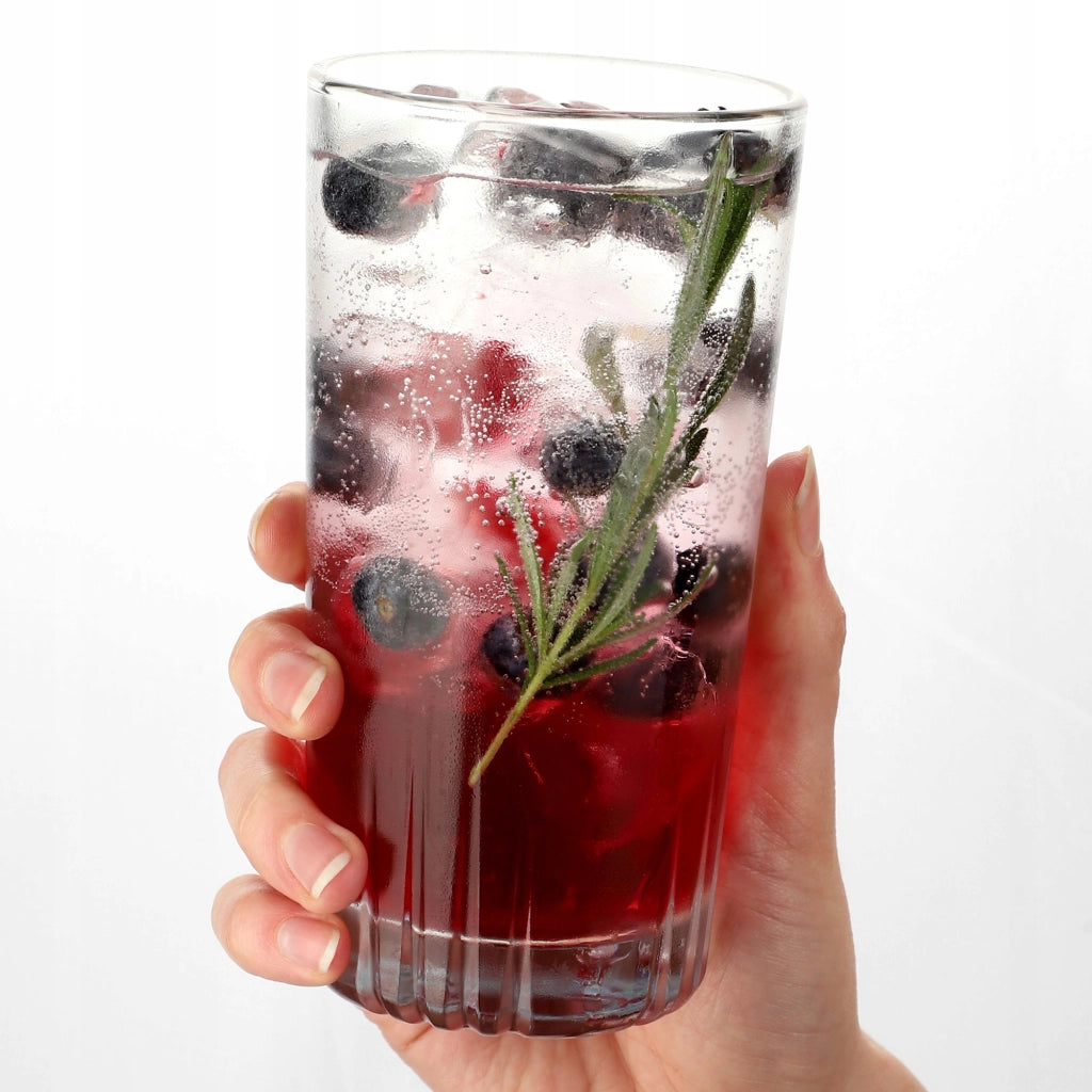 Bicchiere KADAX per bevande, succhi, acqua, Literatka, bicchiere alto, 345 ml
