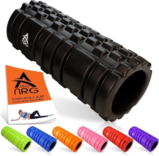 Roller per spalla per massaggiare profondamente le fibre muscolari con trattamento dei punti di attivazione (nero)