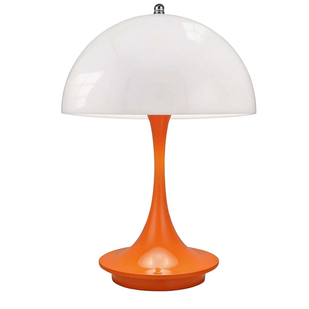 Lampada a fungo LED tattile ricaricabile con porta USB-C per scrivania Arancione Avizar