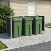 Recinzione Contenitore per Rifiuti Grigio 237 x 85 x 115 cm