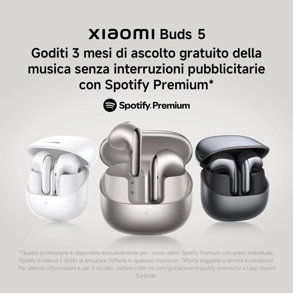 Buds 5: Auricolari wireless Bluetooth, Cuffie Bluetooth, semi-in-ear con ANC, dinamico a doppio magnete da 11 mm, Harman AudioEFX, fino a 6.5h+39h di durata della batteria, Nero