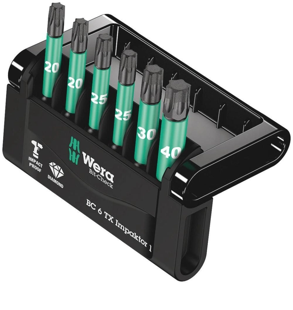 Wera Bit-Check punta per cacciavite 6 pz
