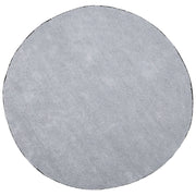 Tappeto shaggy grigio chiaro 140 cm moderno tappeto rotondo trapuntato a Pelo Lungo