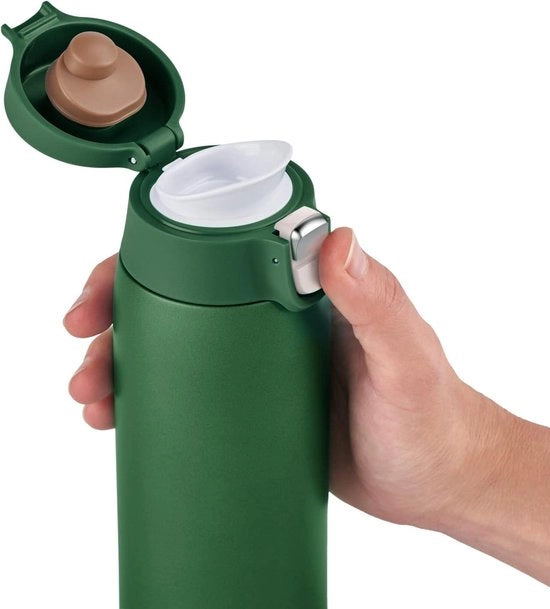 Tazza Viaggiante con Luce - Formato Extra Sottile - Acciaio Inossidabile - 04 L - Verde