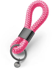 Sleutelhanger in design marittimo, con metallo nero, elegante in molte colori, sleutelhanger lucido rosa.