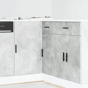 vidaXL Mobile Base Lavello “Lyon” Grigio Cemento in Legno Multistrato