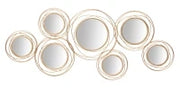 Pannello/Specchio Gold Round Cm 124,5X4X53,5