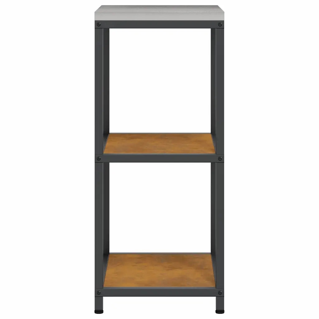 vidaXL Mensola per il deposito in cucina con lo scaffale Ruggine