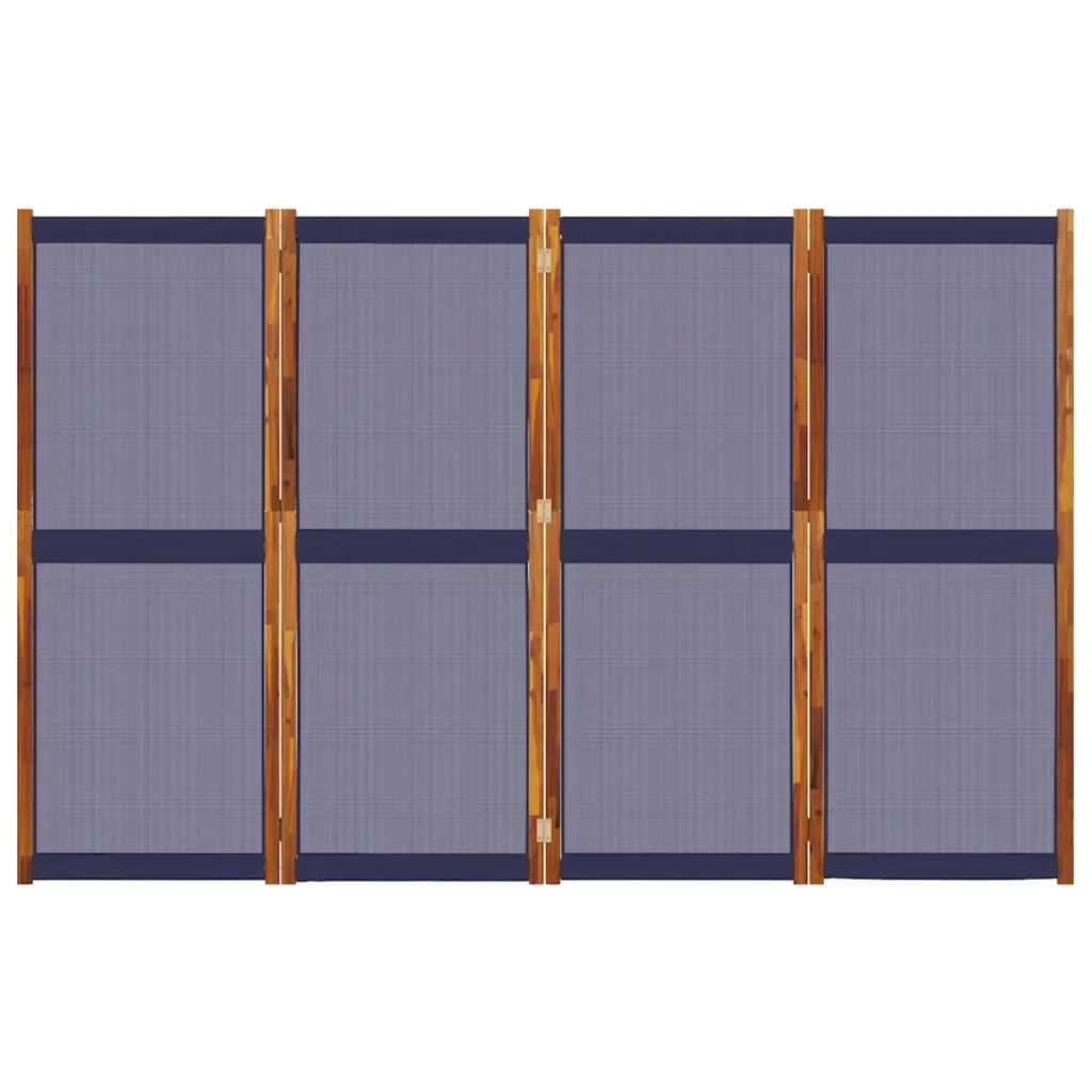 Divisorio a 4 Pannelli Blu Scuro 280x180 cm
