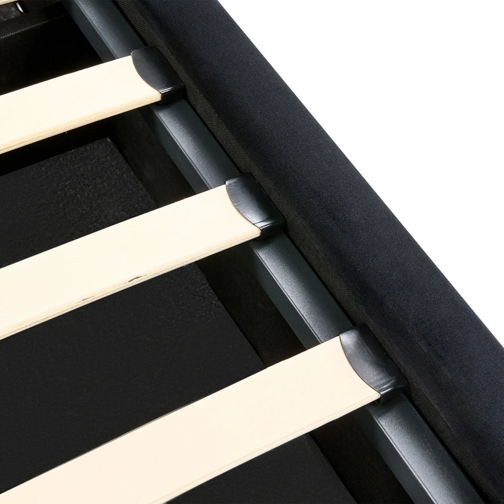 Letto contenitore velluto di colore nero e argento 180 x 200 cm stile glamour elegante