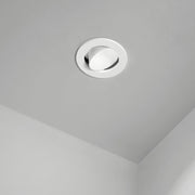 Faretto Incasso Moderno Oasis Metallo Bianco 1 Luce Gu10 Orientabile Ip20 D9