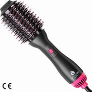 Asciugacapelli professionale 4 in 1 - Drenaggio, Piastra, Bobine e Volume - 55MM Capello Ovale con Cilindro Ceramico Anti- Frizz e Ioni Negativi