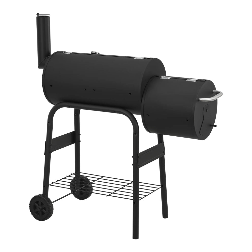 Barbecue affumicatore a carbone 115 x 110 x 64 cm acciaio nero 03_0008980