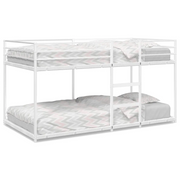 Letto singolo | Letto per adulti | Letto a Castello senza Materasso Bianco 90x200 cm in Acciaio