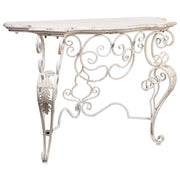 Console in legno e metallo finitura invecchiata 114x43x80h cm