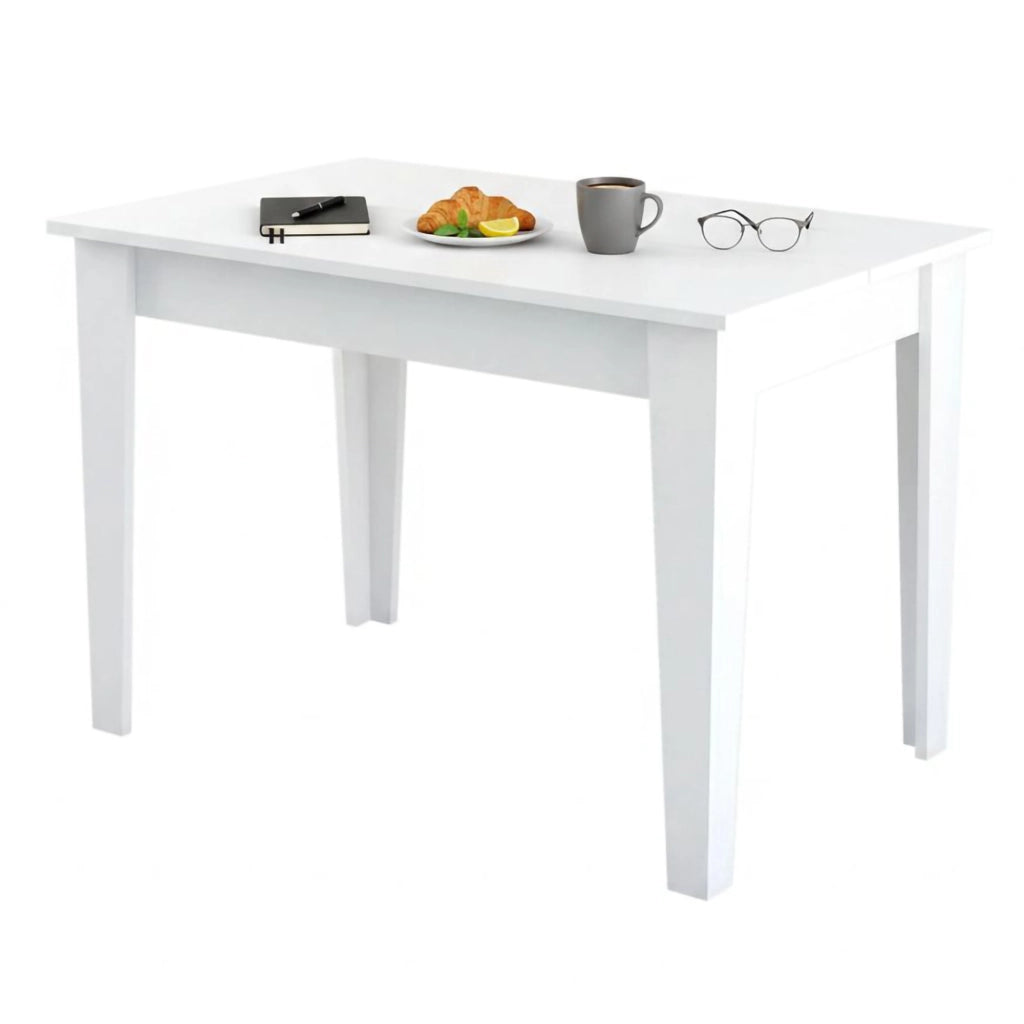 Eupilio, Tavolo Fisso 4 Posti, 72x110x75h cm Bianco
