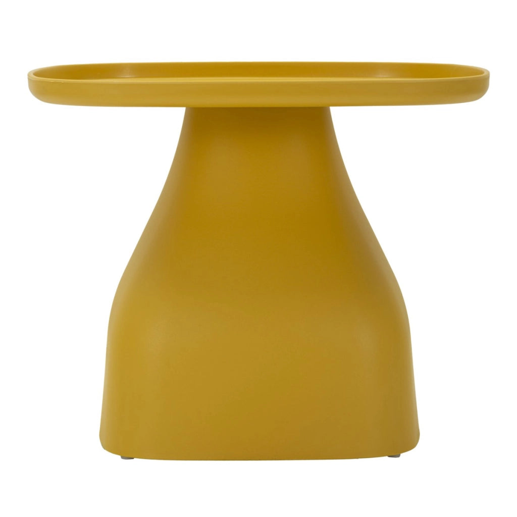 Tavolino VKH708, Giallo, Plastica, 38x48x48 cm