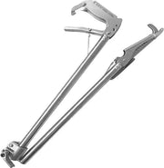 Tang per zekering con chiusura a molla in acciaio inossidabile per griglia barbecue - per riprendere - tang per attrezzi