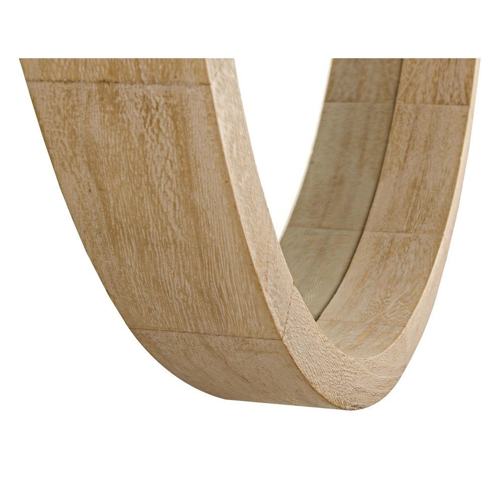 Specchio Tondo Legno Naturale Moderno da Parete 52 cm - YOUNG
