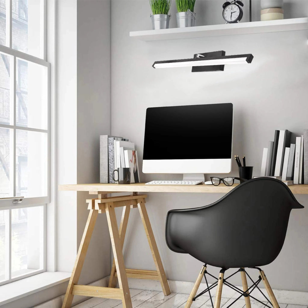 Lampada Da Parete Da Bagno Led Sopra Specchio 12w 50cm APP373-1W Nero