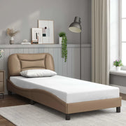 Giroletto con Testiera Cappuccino 90x200 cm in Similpellecod mxl 90678