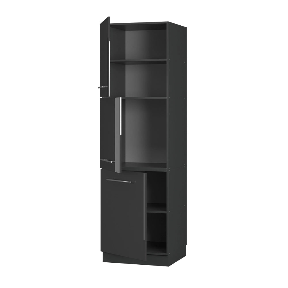 Vicco Mobile per forno da incasso Antracite lucido 60 cm