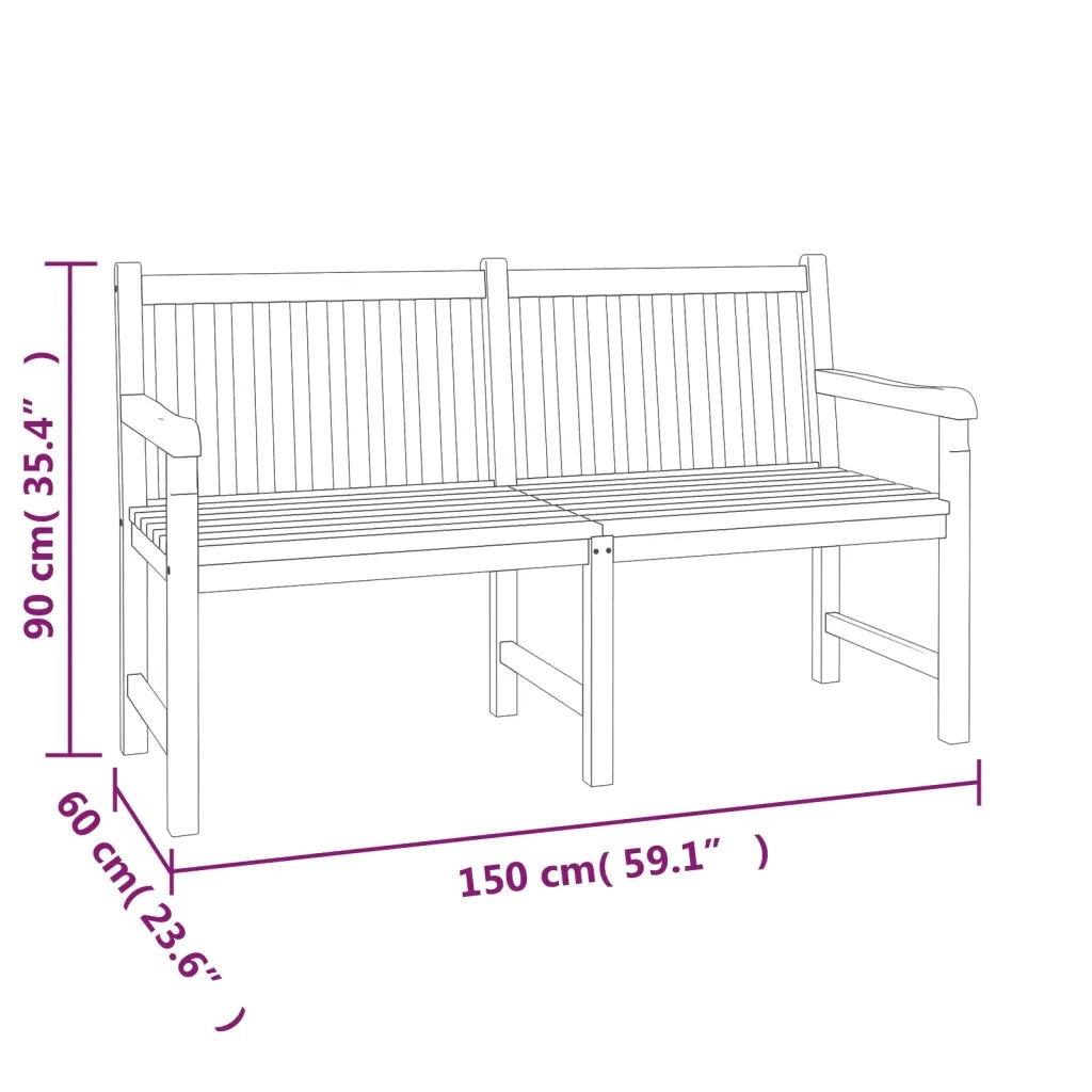 Set da Pranzo per Giardino 3 pz in Legno Massello di Teak cod mxl 35321