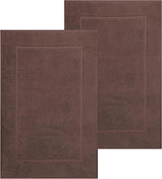 Badmat premium tessuto dimensioni 50 x 70 cm 100% cotone qualità 650 g/m² colore nocciola 2 pezzi