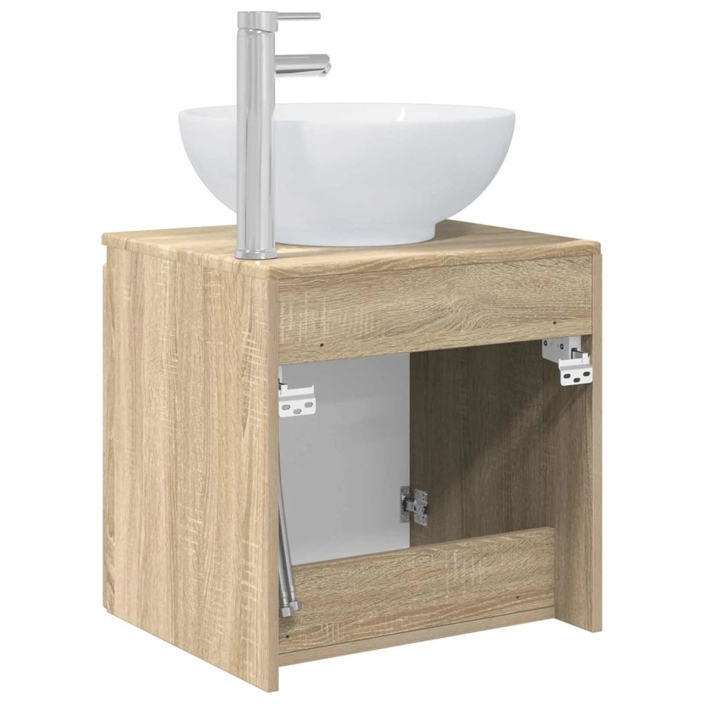 Mobile Lavabo da Parete Rovere Sonoma 49,5 x 44,5 x 65 cm