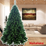 Trade Shop - Albero Di Natale 120cm Super Folto Nataluna Modello Aspen Con Base A Croce -