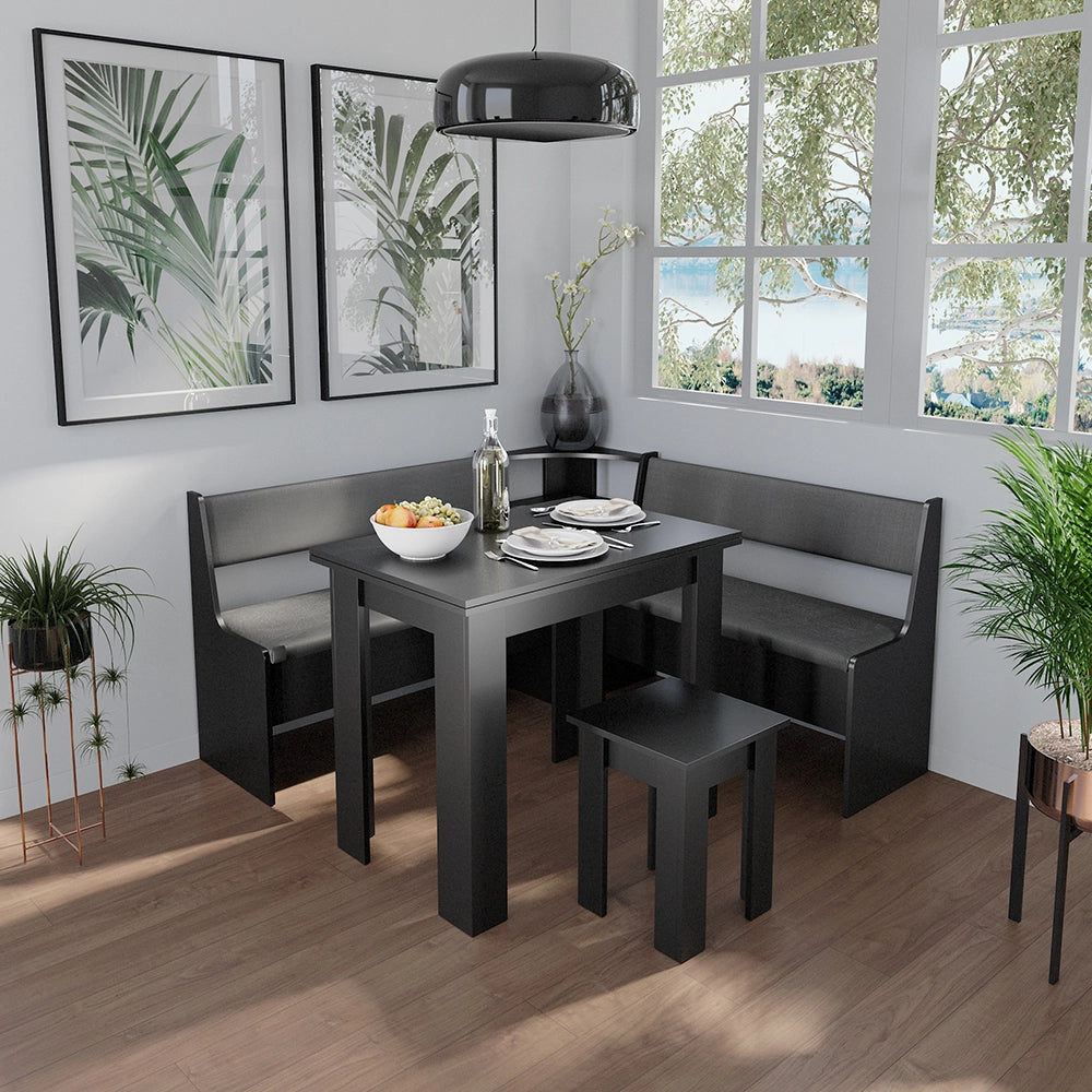 Vicco Panca ad angolo Nero 41.5 x 106.6 cm