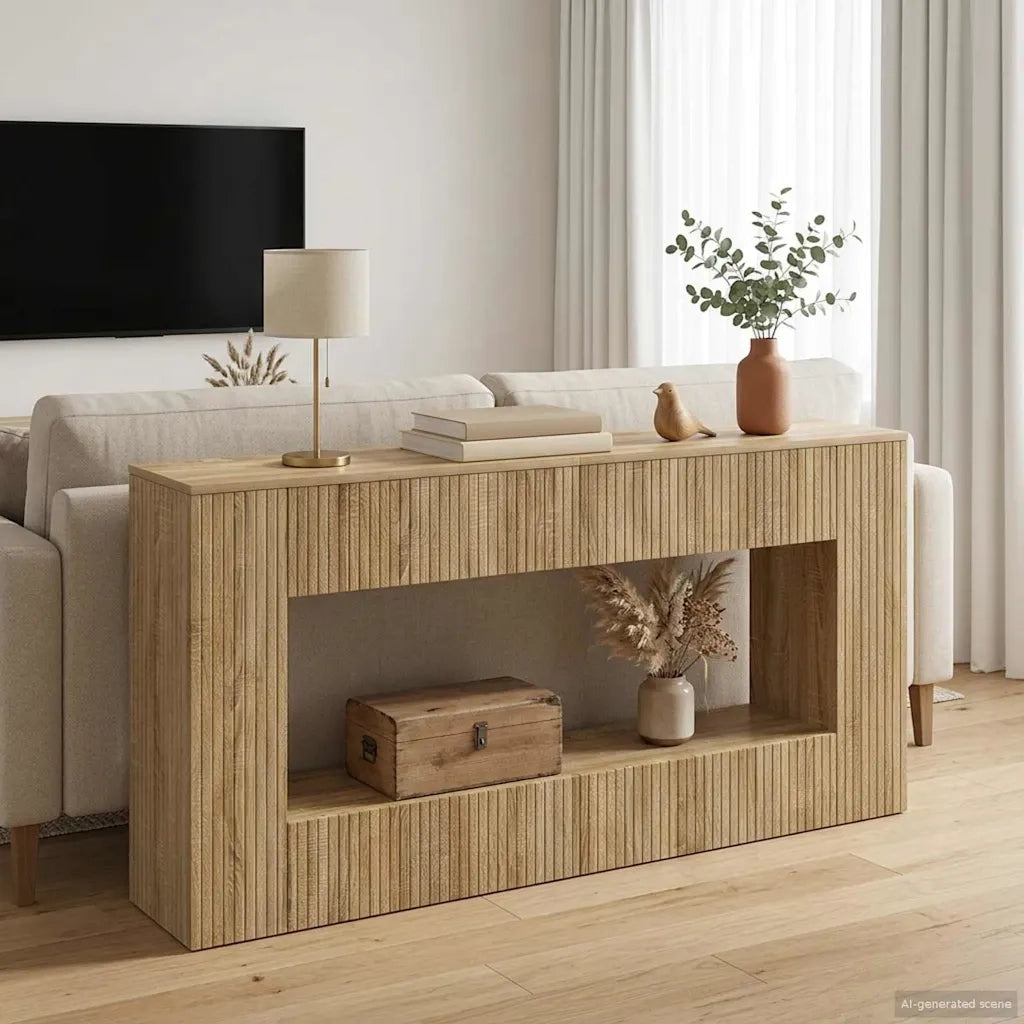 Tavolo consolle Rigato Rovere Sonoma 155 x 29 x 74 cm