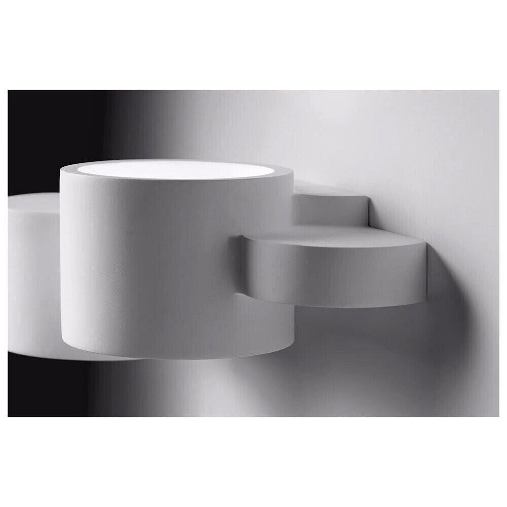 Applique in gesso dal design moderno forma doppia tazza attacco per lampadine G9