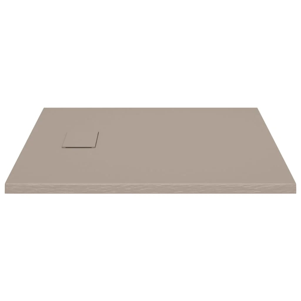 Piatto doccia base doccia piatto doccia contenitore doccia bagno WC cabina doccia arredamento casa SMC 90 x 80 cm marrone 02_0001966