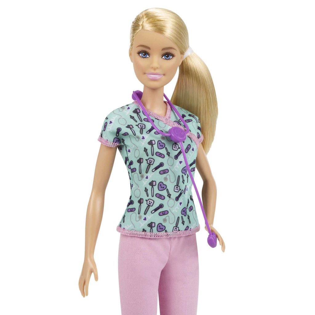 Barbie Playset con Bambola Infermiera e Tanti Accessori, Giocattolo per Bambini 3+Anni, GTW39