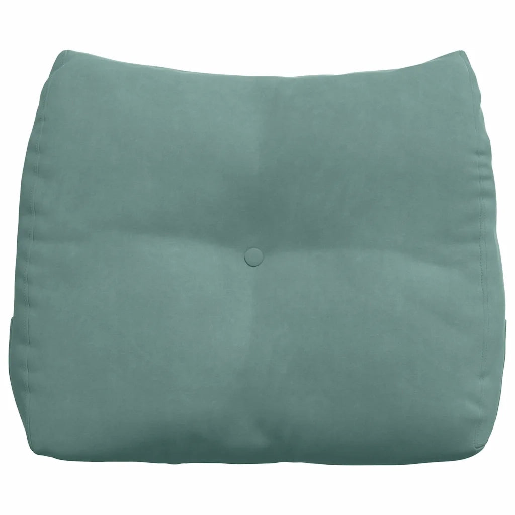 Cuscino per Schiena Verde Mare 60 x 24 x 50 cm Velluto