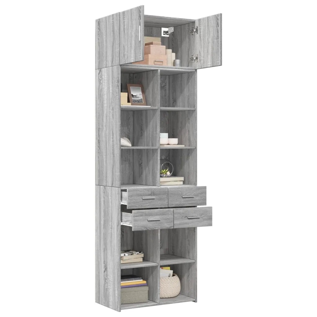 Armadietto Grigio Sonoma 70x42,5x225 cm in Truciolato 3281341